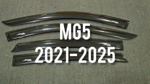 กันสาด กันลม คิ้ว ดำทึบ 4 ชิ้น MG5 2021 2022 2023 2024 ใส่ร่วมกันได้ A