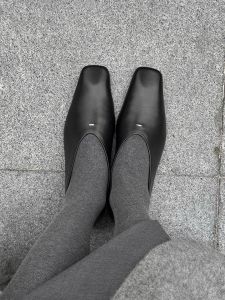 CAIZINI | French Style Casual Low Heel Square Toe Shoes