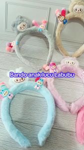 Bando Anak Labubu Bulu Halus Karakter Lucu