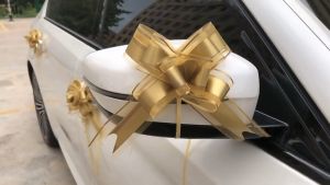 Nijito-Wedding Car Christmas Gift Box Packing Handmade Pull Bow Ribbon Flower Ball Party Supplies Decoration Reben Tarik