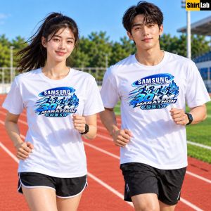 Samsung Marathon Inspired T-shirt Athletic Tee Breathable Lightweight Stylish Running Sportswear