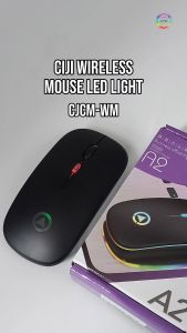 CIJI Mouse Wireless Silent 1600DPI RGB LED Backlit Rechargeable Gaming Mouse Ultra Slim Ergonomic