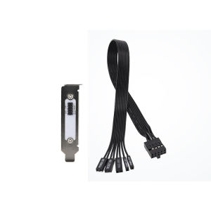 RGEEK Motherboard External Power Switch HDD LED Restart Button Extension Power Cable for PC Case Chassis PCI Baffle