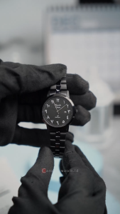 Jam Tangan Wanita Alexandre Christie Primo AC 1007 LDBIPBASL Black Dial Black Stainless Steel Strap