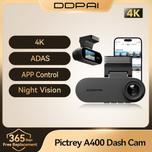 Pictrey A400 4K Dash Camera with WiFi ADAS Night Vision 1.9 IPS Screen Support 24H Parking Monitor