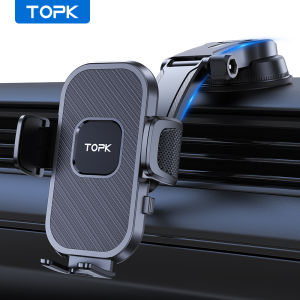 TOPK D38-C Car Phone Holder Mount Upgraded Adjustable horizontally and vertically Cell Phone Holder For Car Dashboard Compatible With All Phones