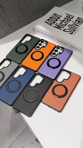 360 Rotating Metal Ring Stand Magnetic Case for Samsung Galaxy S26 S25 S24 Ultra S23 S22 Plus S26Ultra S 24 Magsafe Holder Cover