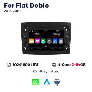 MEKEDE Car Radio Multimedia Player for Fiat Doblo 2015- 2019 GPS Navigation Autoradio Wireless CarPlay Android Auto WIFI BT