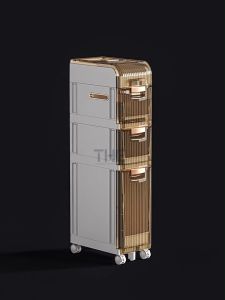 THE 2/3/4 Layers Multifunctional Waterproof Storage Cabinet Kitchen Bathroom Toilet Side Cabinet