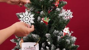 6/12pcs 10cm Glitter Plastic Christmas Snowflakes Ornaments Xmas Tree Decorations Ornaments for Christmas Party Decor