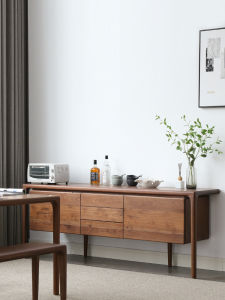 QINGMUTANG | Solid Walnut Nordic Style Storage Cabinet