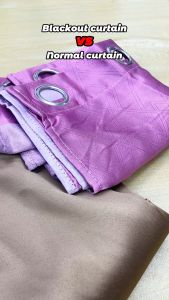 GMSHOP Ring/Hook and Rod Solid Color 99% Full Shading Curtains Blackout Heat Insulation UV Protection Silk Curtain