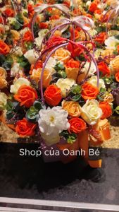 Giỏ hoa sáp thơm để bàn Hoa tặng người yêu Quà 8 tháng 3 tặng mẹ thơm lâu [Hỏa tốc2H] hoa tặng sinh nhật đẹp hoa tặng mẹ 8/3 20/10 quà 8 3 tặng cô hoa sáp thơm 4 lớp cao cấp