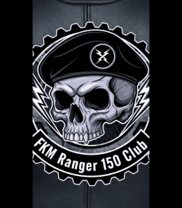 FKM Ranger 150 Front Mudguard Sport Beak Style Carbon Fiber Print