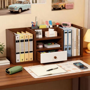 Desktop Organizer Rack Simple Writing Desk Storage Shelf Dormitory Desktop Arrangement Miniature Storage Cabinet Bookcase