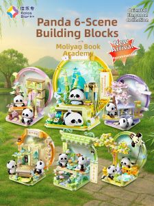 Kalos Blocks | Panda Street Scene Traditional Style Teahouse Building Blocks