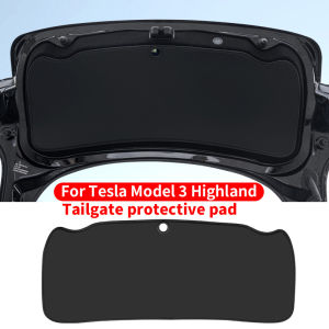 For Tesla Model 3 Highland trunk tailgate protection pad rear trunk door kick pad suede dust pad 1 piece