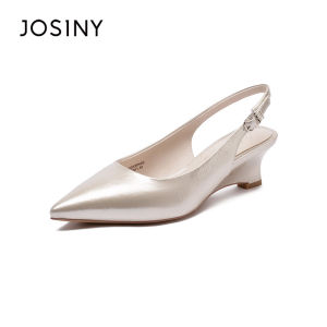 Josiny | Pointed Toe Open Heel Pumps Womens Autumn New Style Elegant Shoes