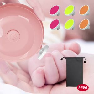 Baby Nail Trimmer Electric Baby Nail Clippers Safe Baby Nail File Kit with 3/6 Replacement Pads Trim Polish Grooming Kit