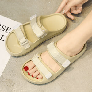 รองเท้าแตะผู้หญิงไซส์ใหญ่รองเท้าแตะส้นแบนกันลื่นสำหรับฤดูร้อน41-43รองเท้าสำหรับคนท้องเท้าบวมเพิ่มความกว้างเพิ่มไซส์42เท้าอ้วน40