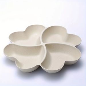 Khay Đựng Kẹo Trái Cây Hình Trái Tim Khay Đựng Hoa Quả Khô Hạt Đồ Ăn Nhẹ Sáng Tạo Bát Đựng Salad Hộp Đựng Tráng Miệng Chia Ngăn Đĩa Đựng Đồ Ăn Nhẹ Bằng Nhựa