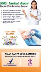 Glucacare Bharata Obat Penurun Gula Darah Diabetes Kencing Manis 100% Herbal