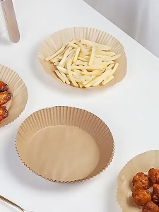 50/100 Pcs Air Fryer Tray Liners | High Heat Oil & Water Resistant | Non-Stick Disposable | Easy Clean Up | SG Stocks