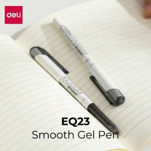 Deli Ballpoint Pen / Bolpoin Pulpen 0.7mm Tinta Hitam Biru Merah Isi 1 pcs Penulisan Halus EQ23