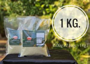 ข้าวบุก บุกก้าไรส์ ข้าวบุกหอมมะลิ (ข้าวเรียงเม็ดสวย ไม่เป็นวุ้น) - แพค 2 ถุง รวม 1 กก. / “Bukka Rice” Konjac Rice Twin Pack Value Deal - Size 1 Kg. (500g x 2 Packs)