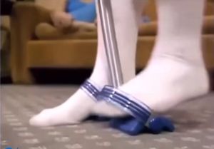 Dây kéo lò xo tập cơ bụng eo thon cao cấp cỡ lớn tummy trimmer(Tím)