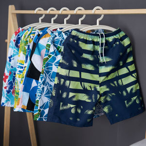 กางเกงขาสั้นชายหาดฤดูร้อนสำหรับผู้ชาย กางเกงขายาวลำลอง ทรงหลวม แห้งเร็ว 5 นิ้ว กางเกงขายาวเอวสูง กางเกงขายาวทรงตรง