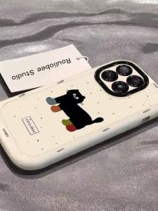 Creative Cat Splatter Phone Case Full Cover Puff Protection for OnePlus 15 13T Ace6/5 New Models 1+12 Oneplus 9Pro Women 1+Ace2v