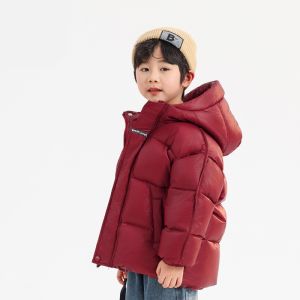 Thermal Insulated Thick Hooded Childrens Down Jacket