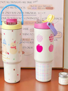 BIZE | New Double Drinking Straw Thermal Cup