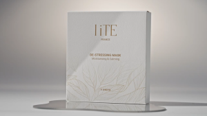 liTE France 4 Boxes of De-Stressing Facial Mask – Moisturising & Calming Sheet Mask for Sensitive Dry & Stressed Skin