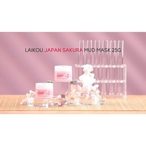 LAIKOU Japan Sakura Mud Mask 25g Deep Cleansing Brightening Oil Control Face Mask Boost Radiance