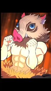 Hoodie Hashibira Inosuke DEMON SLAYER 0047 Sweater Anime Fleece Gramasi 280 Jepang Anime Manga