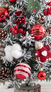 45-60cm Christmas Tree Home DIY Set Window Table Small Ornaments with Light Christmas Decoration
