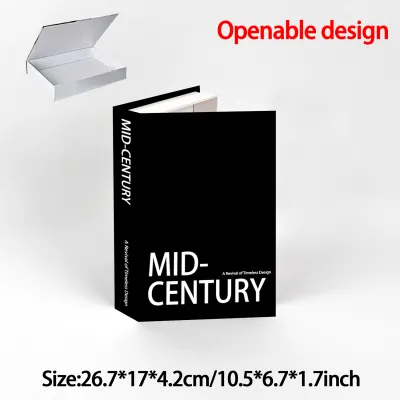 Elegant Openable Decorative Fake Book Home Decoration High-End Desktop Simplicity Modern Style Magnetic Absorption Storage Box