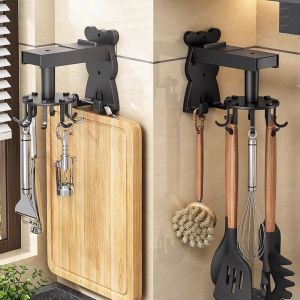 Giá Móc Treo Bếp Đa Năng Treo Thìa Thớt Kéo Giá Treo Đồ Dùng Nhà Bếp Thông Minh Tiện Lợi Bằng Inox Không Gỉ