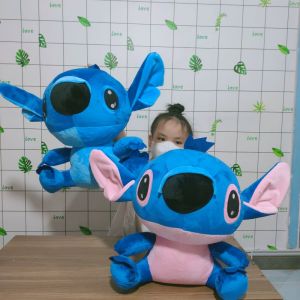 THÚ BÔNG STITCH XANH SIZE LỚN DỄ THƯƠNG VẢI NHUNG LÔNG MỊN GÒN MỀM CHO BÉ