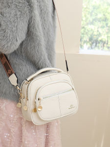 กระเป๋าสะพายข้างผู้หญิง กระเป๋าทรงกลมหลายชั้น สายสะพายไหล่กว้าง กระเป๋าสะพายข้างลำลอง กระเป๋าสะพายข้างสำหรับเดินทาง กระเป๋าสะพายข้างแบบลำลอง