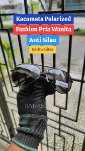 Kacamata Polarized Keren Kekinian Fashion Pria Wanita Free Box & Lap Eyewear - Sunglasses