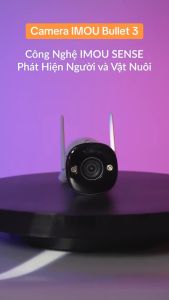 Camera Wifi IMOU Ngoài Trời BULLET 3 S3EP-5M0WE 5MPĐàm Thoại 2 ChiềuFull Color-Trang Bị IMOU SENSE