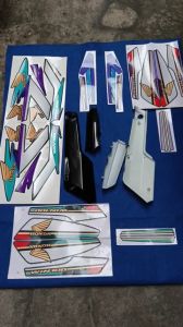 dàn áo xe  win100ốp sườn xe honda win 100 màu đencốp lớn nhỏ xe win kèm tem đủ bộ