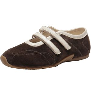 Belle | Leopard Pattern Silver Cheese Toffee Style Ballet Mary Jane Shoes With Thin Sole