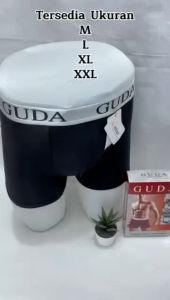 3pcs Celana Dalam Boxer GUDA Dewasa Laki Laki Bahan Adem Dan Lembut Nyaman Dipake