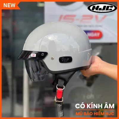 Nón BH Hàn Quốc HJC Kính Âm Giá Rẻ Bảo Hành 1 Năm | Nón Có Đủ Màu Đen Trắng Xám Ximang Hồng Size M - L - XL Mũ Bảo Hiểm Chính Hãng HJC