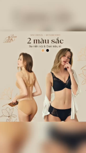 Áo lót mút mỏng phối ren 4/5 Bon Bon  - BSCB5301