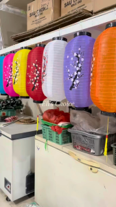 Lampion Sakura Meihua Warna Warni Lampion Bunga Meihwa BAHAN KAIN TAHAN AIR Lampion Jepang OUTDOOR